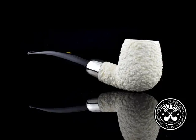 altinay-apple-silver-army-meerschaumpfeife-natur-meerschaum image 1
