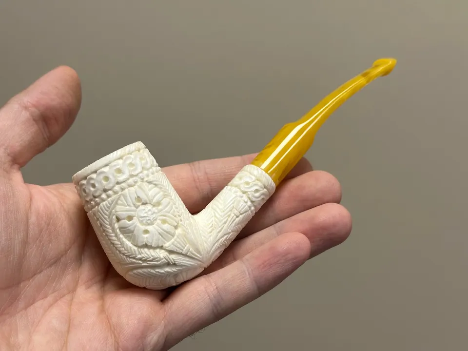 altinay-classic-billiard-meerschaumpfeife-glatt-natur-7 image 1
