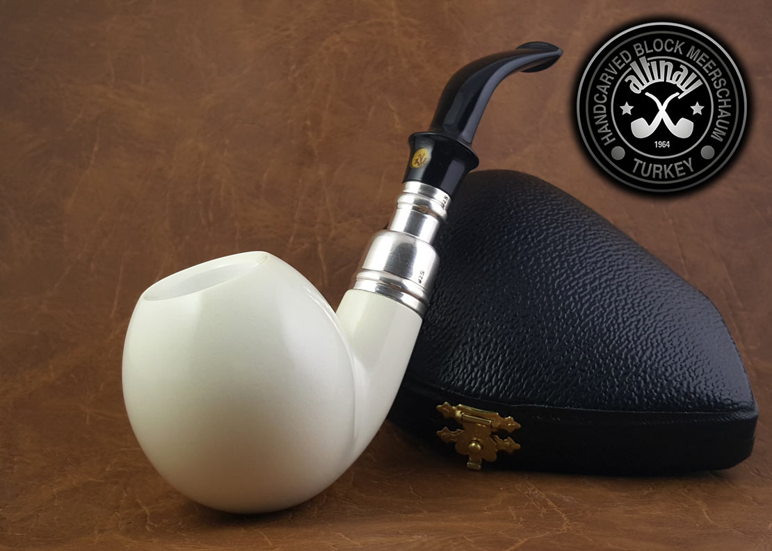altinay-spigot-danske-meerschaumpfeife-silber image 3