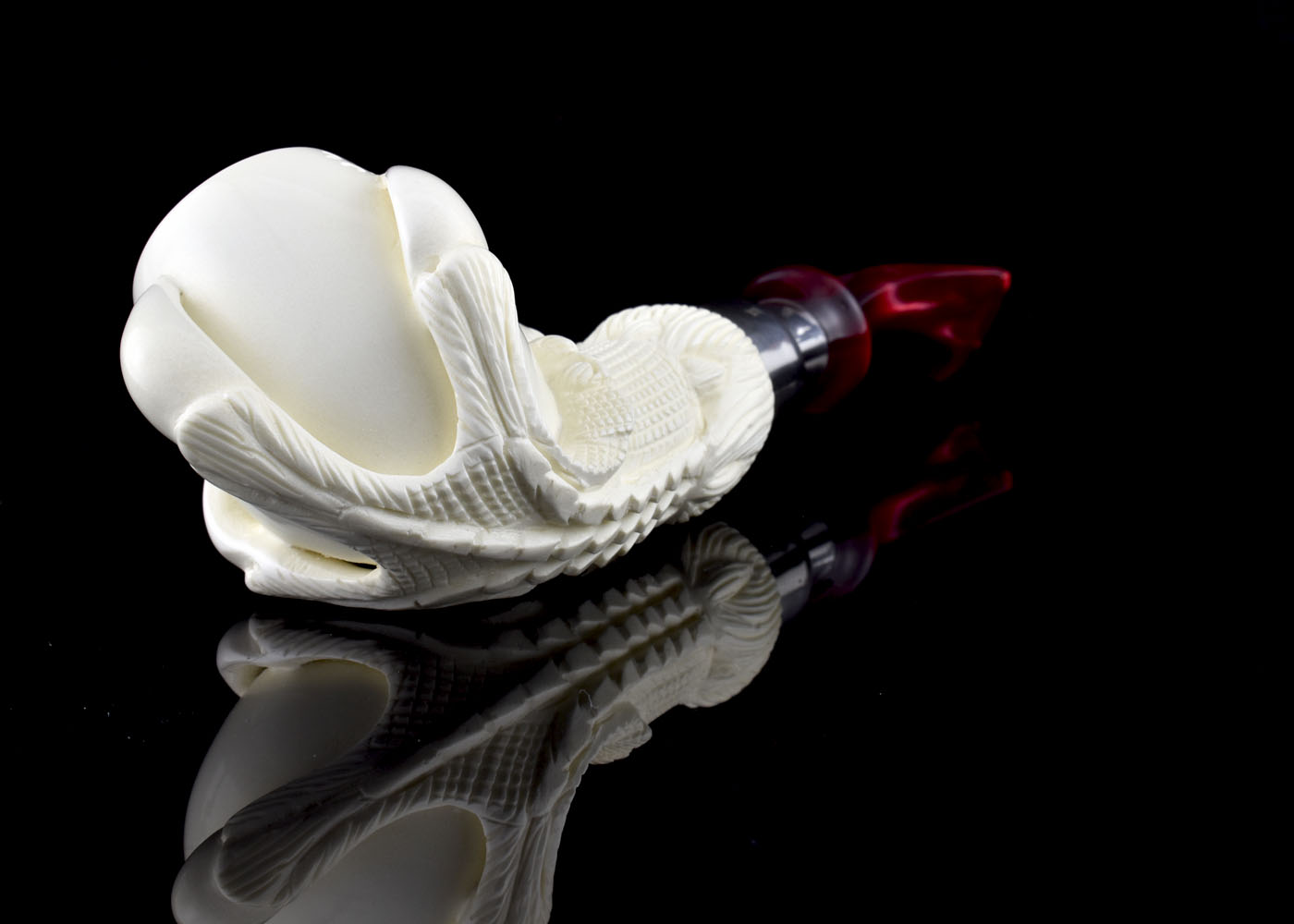 altinay-eagle-s-claw-spigot-meerschaumpfeife-silber image 4