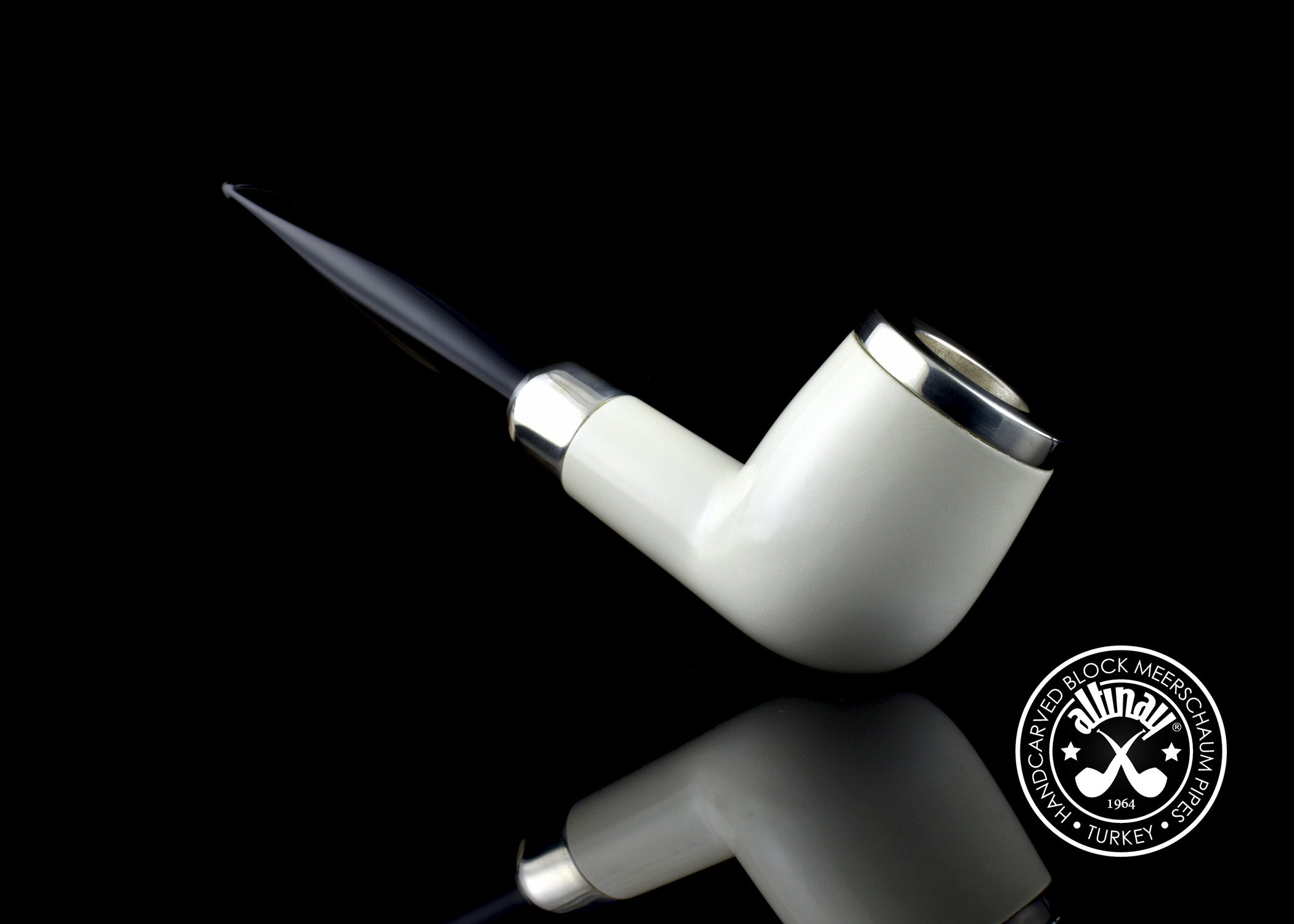 altinay-billiard-army-meerschaumpfeife-silber image 1