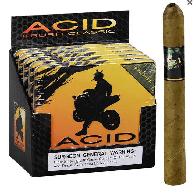 acid-krush-green-candela-zigarillos-blechdose-mild-aromatisch image 1