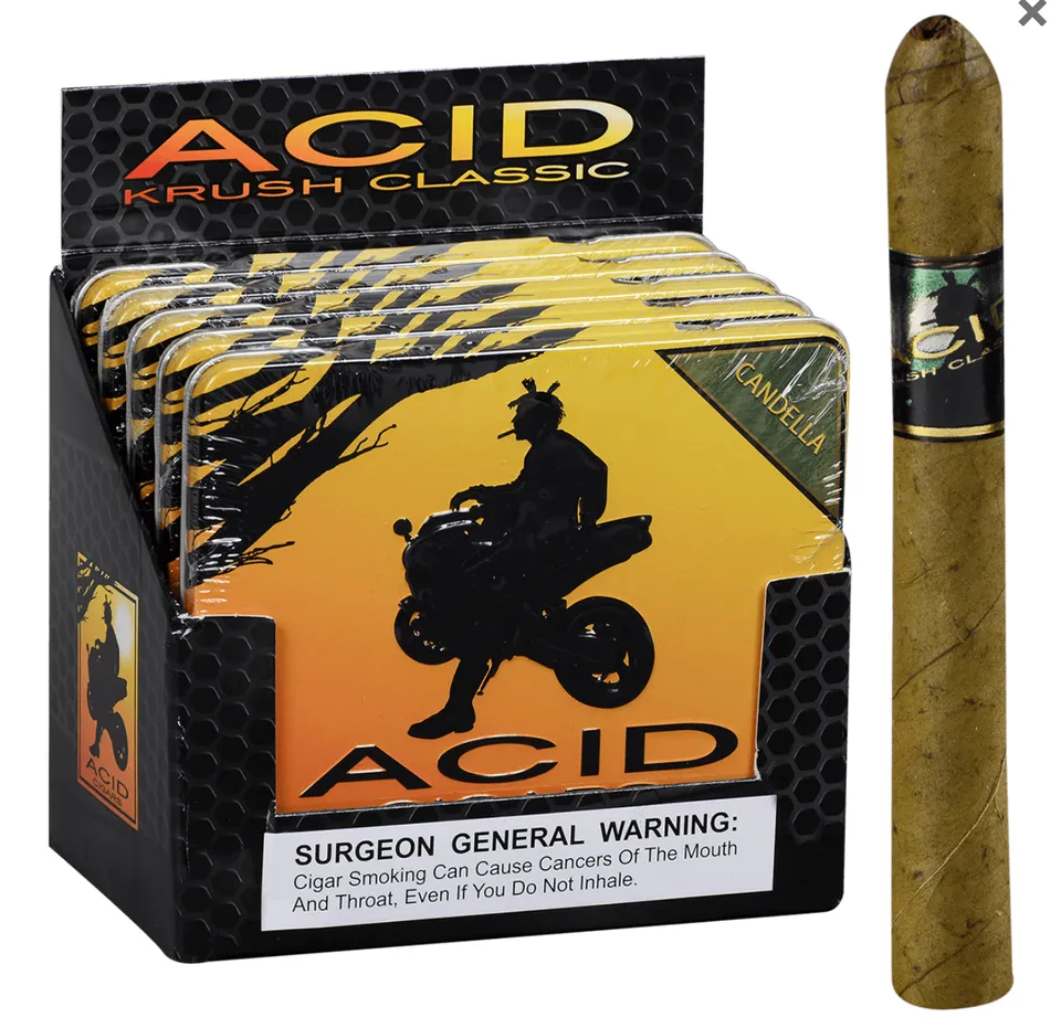 acid-krush-green-candela-zigarillos-blechdose-mild-aromatisch image 1