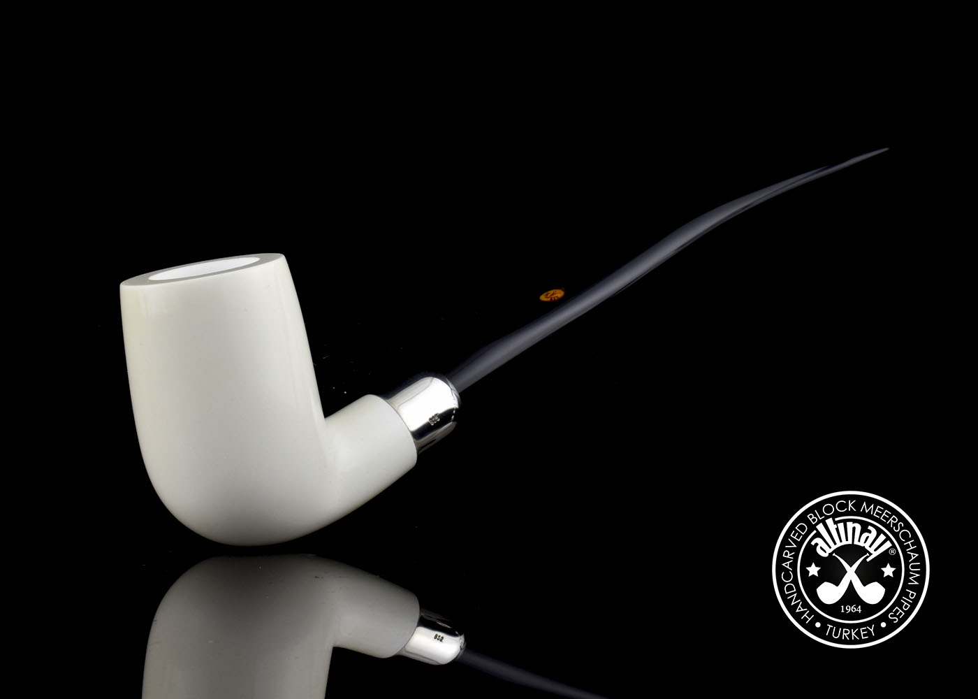 altinay-spigot-army-billiard-silver-army-meerschaumpfeife-gerade-silber image 2