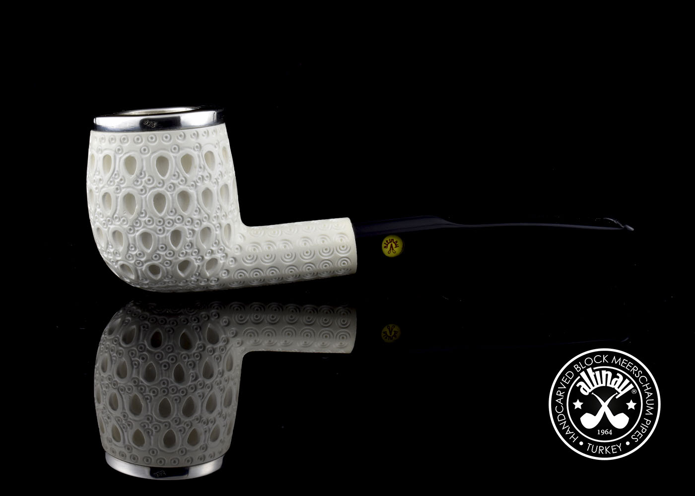 altinay-classic-top-silver-billiard-meerschaumpfeife image 5