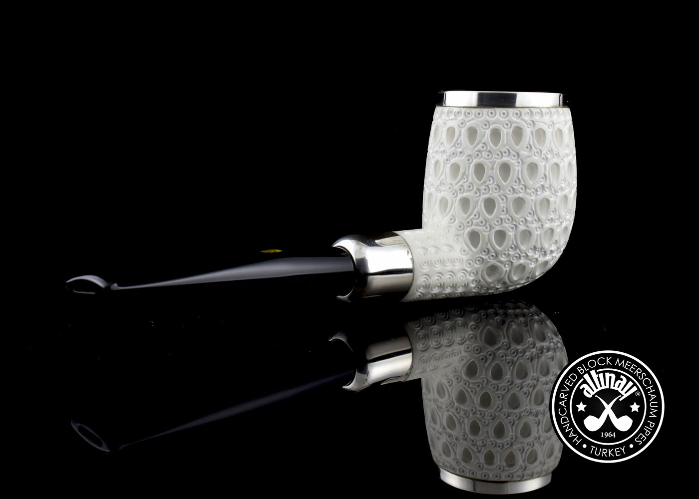 altinay-spigot-army-billiard-meerschaumpfeife-silber-5 image 5