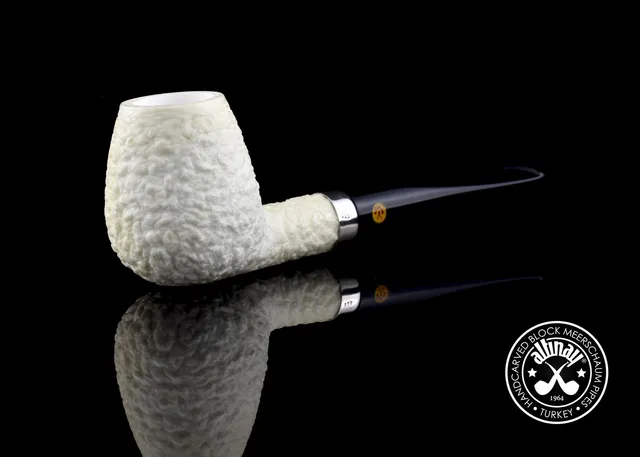 altinay-classic-billiard-meerschaumpfeife-mit-silberring-glatt image 1