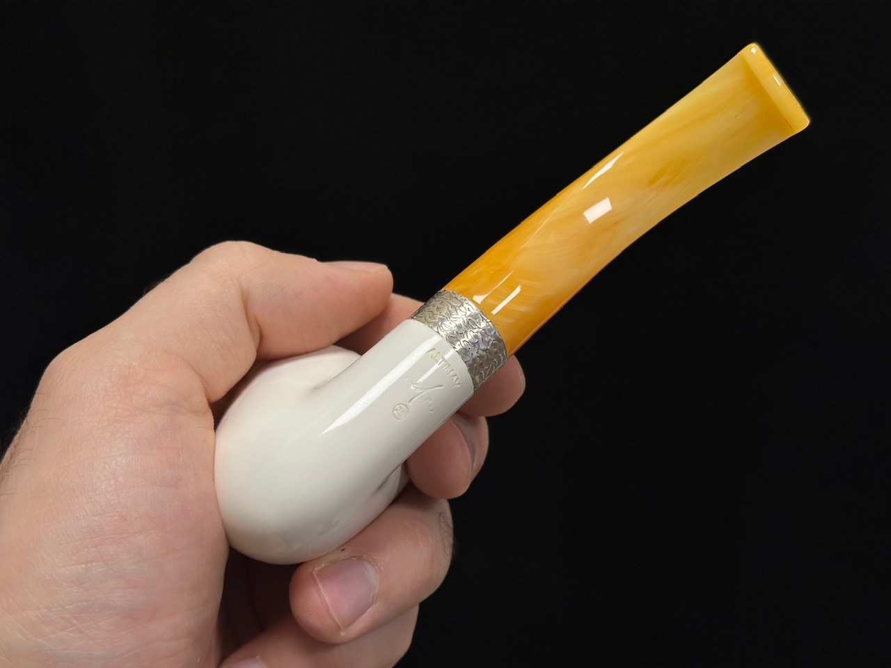 altinay-classic-dublin-meerschaumpfeife-mit-silberband image 6