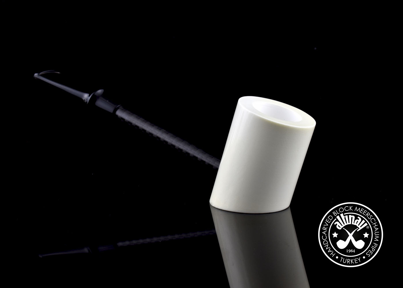 altinay-carbon-fiber-poker-meerschaumpfeife-carbon-schaft image 1