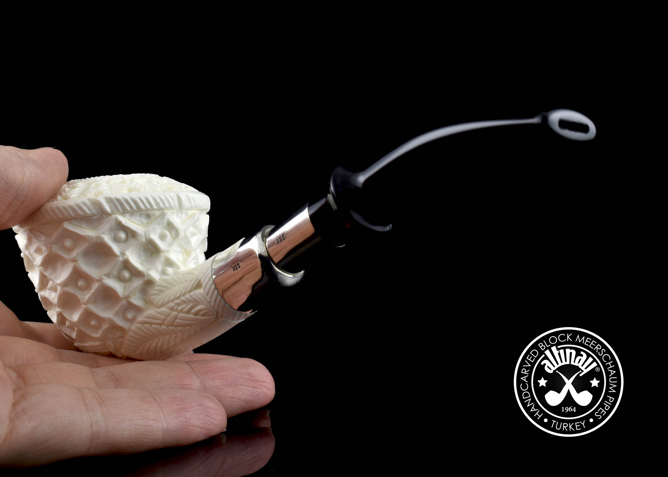 altinay-spigot-dublin-52218-meerschaumpfeife-silber image 6