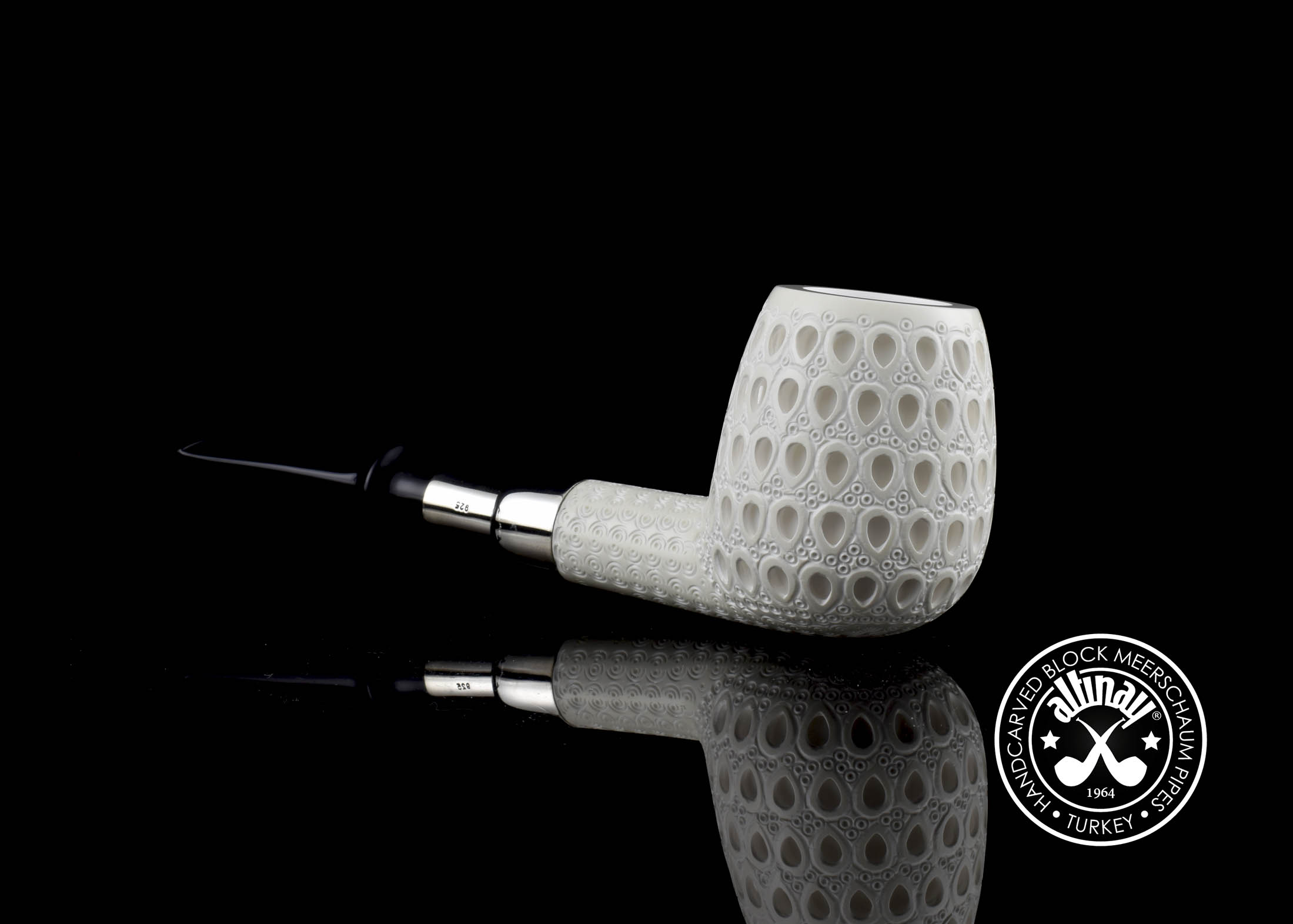 altinay-spigot-latticed-billiard-meerschaumpfeife-geflochten image 2