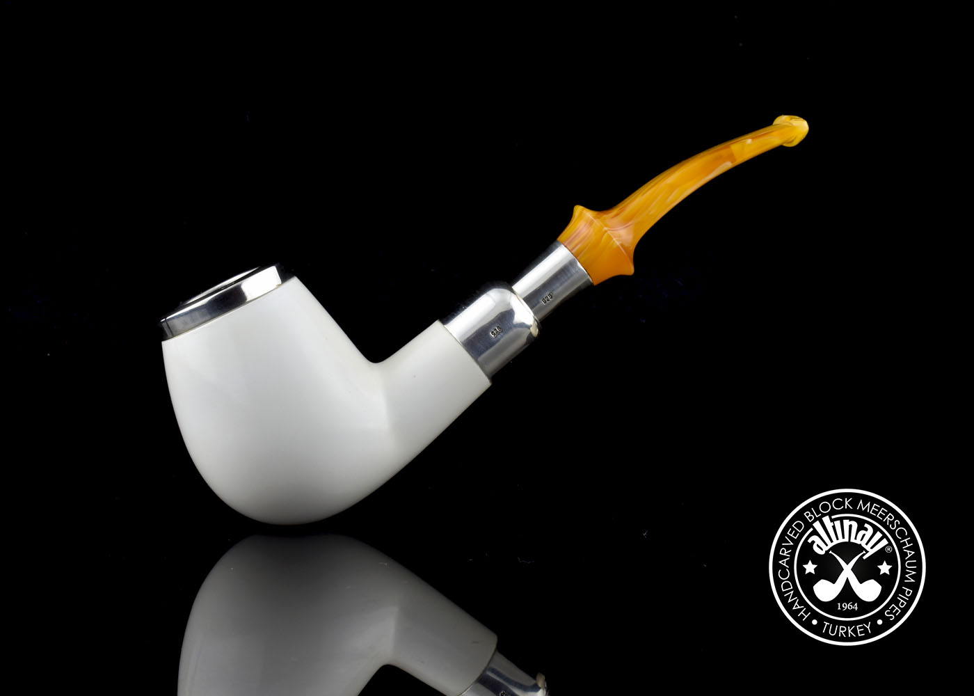 altinay-spigot-army-billiard-silver-meerschaumpfeife-2 image 3