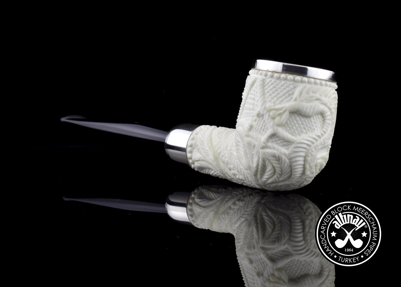 altinay-spigot-army-billiard-meerschaumpfeife-drachenmotiv image 3