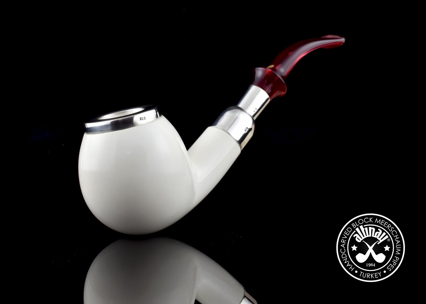 altinay-apple-39699-meerschaumpfeife-silber-spigot image 3