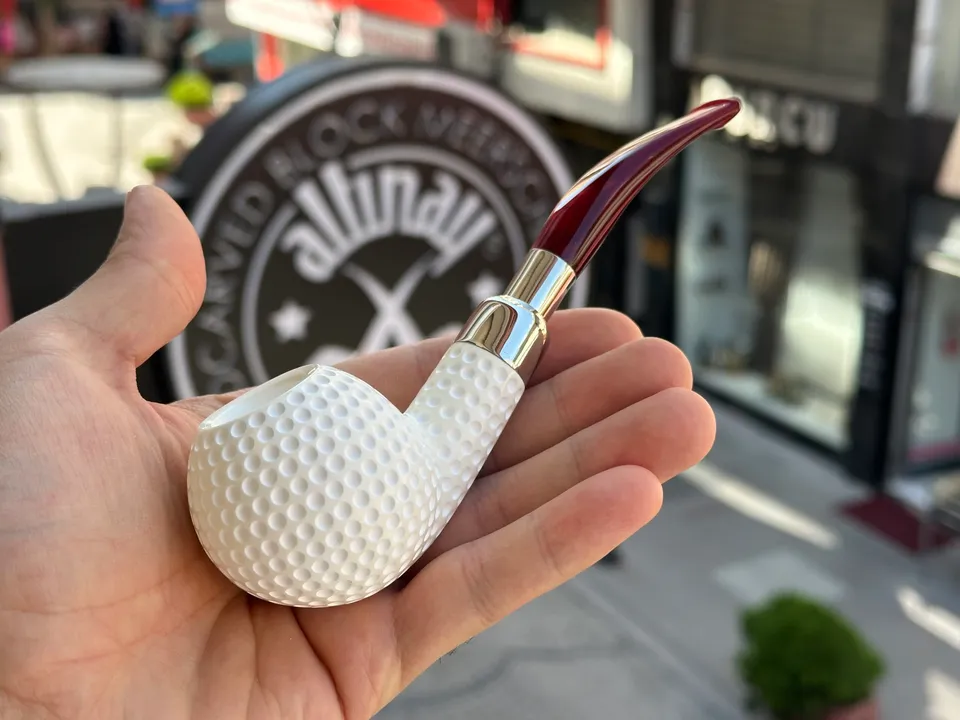 altinay-spigot-golf-ball-meerschaumpfeife-rustiziert image 1