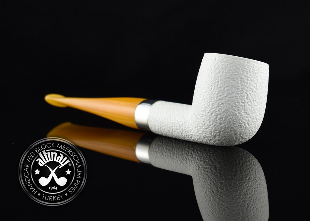 altinay-billiard-meerschaumpfeife-silberring-glatt image 1