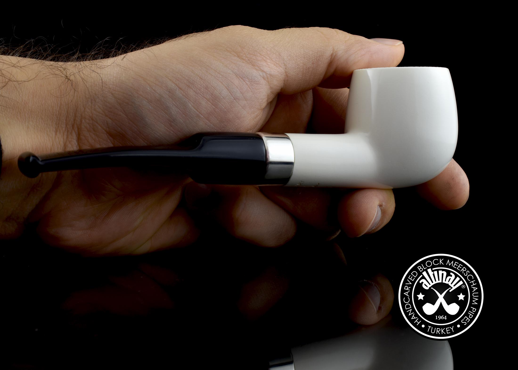 altinay-classic-pot-50192-meerschaumpfeife-silberring image 2
