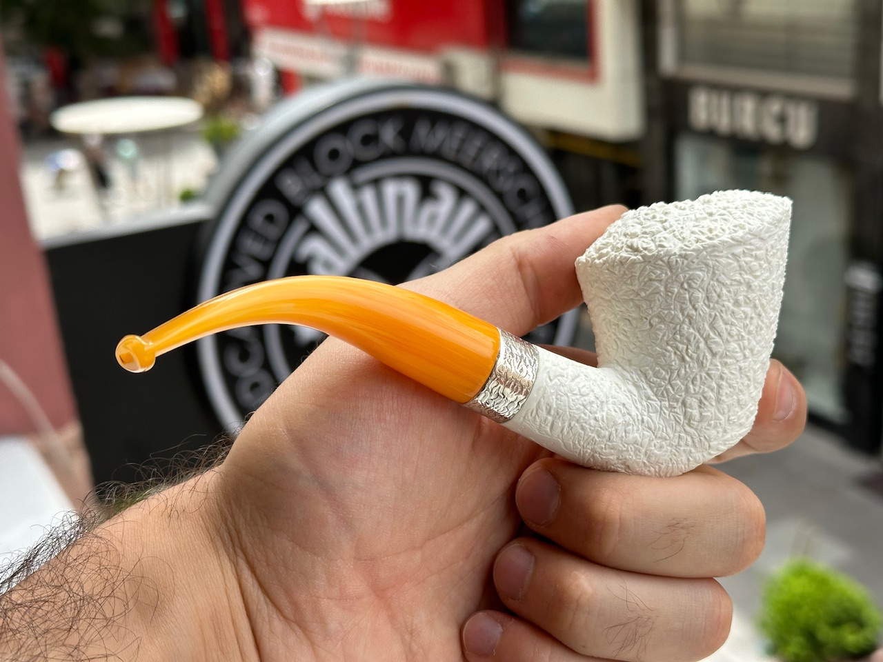altinay-sitter-dublin-meerschaumpfeife-silberband-standpfeife image 2