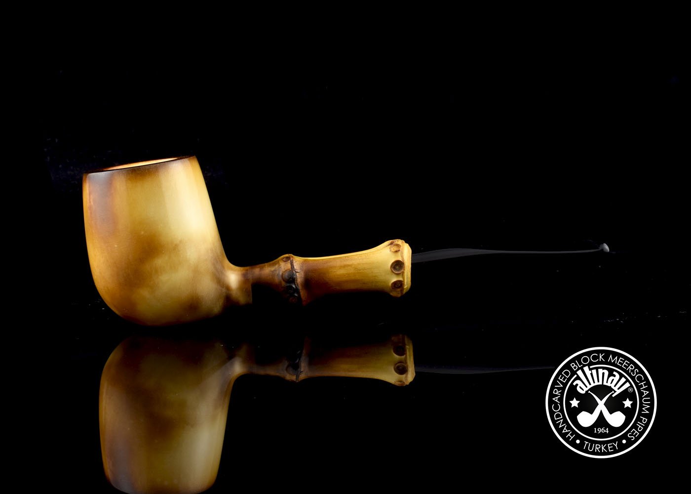 altinay-bamboo-billiard-meerschaumpfeife-mit-bambus-natur image 2