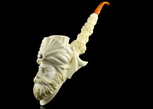 altinay-classic-sultan-saxophone-meerschaumpfeife-figural image 1