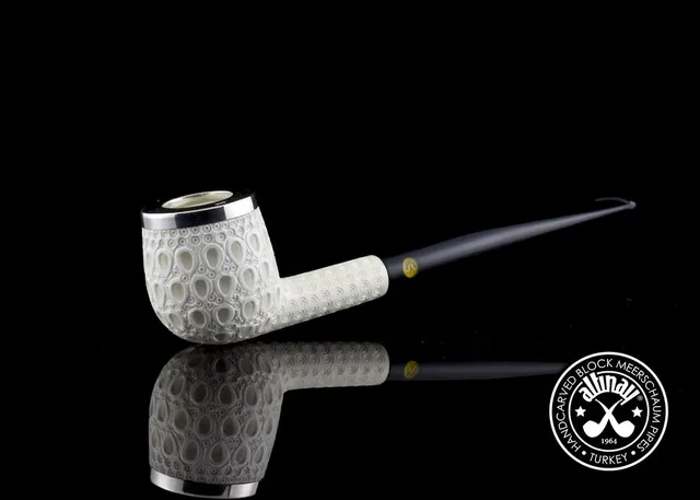 altinay-classic-billiard-meerschaumpfeife-top-silver-silberring image 1