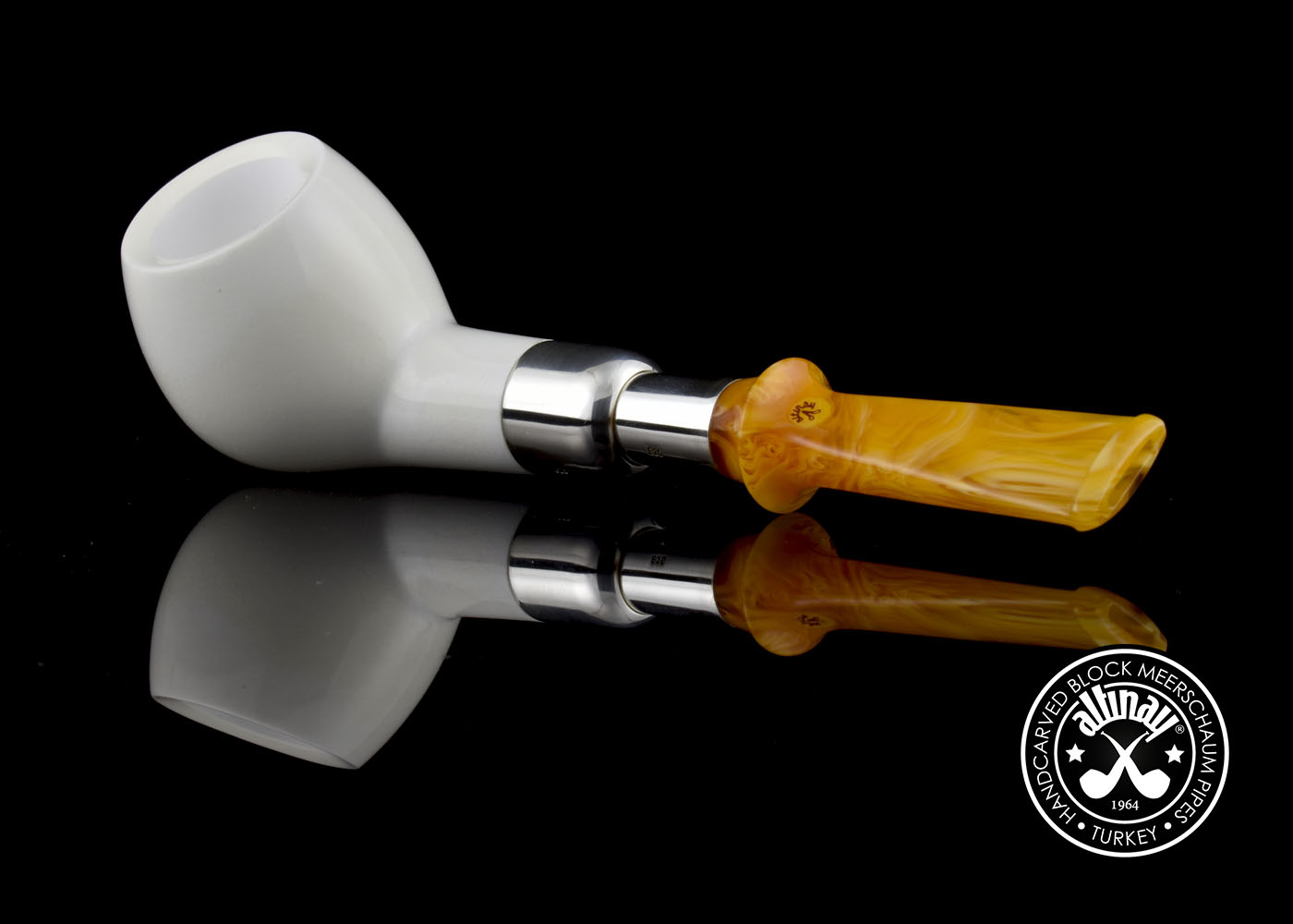 altinay-spigot-prince-meerschaumpfeife-silber image 5