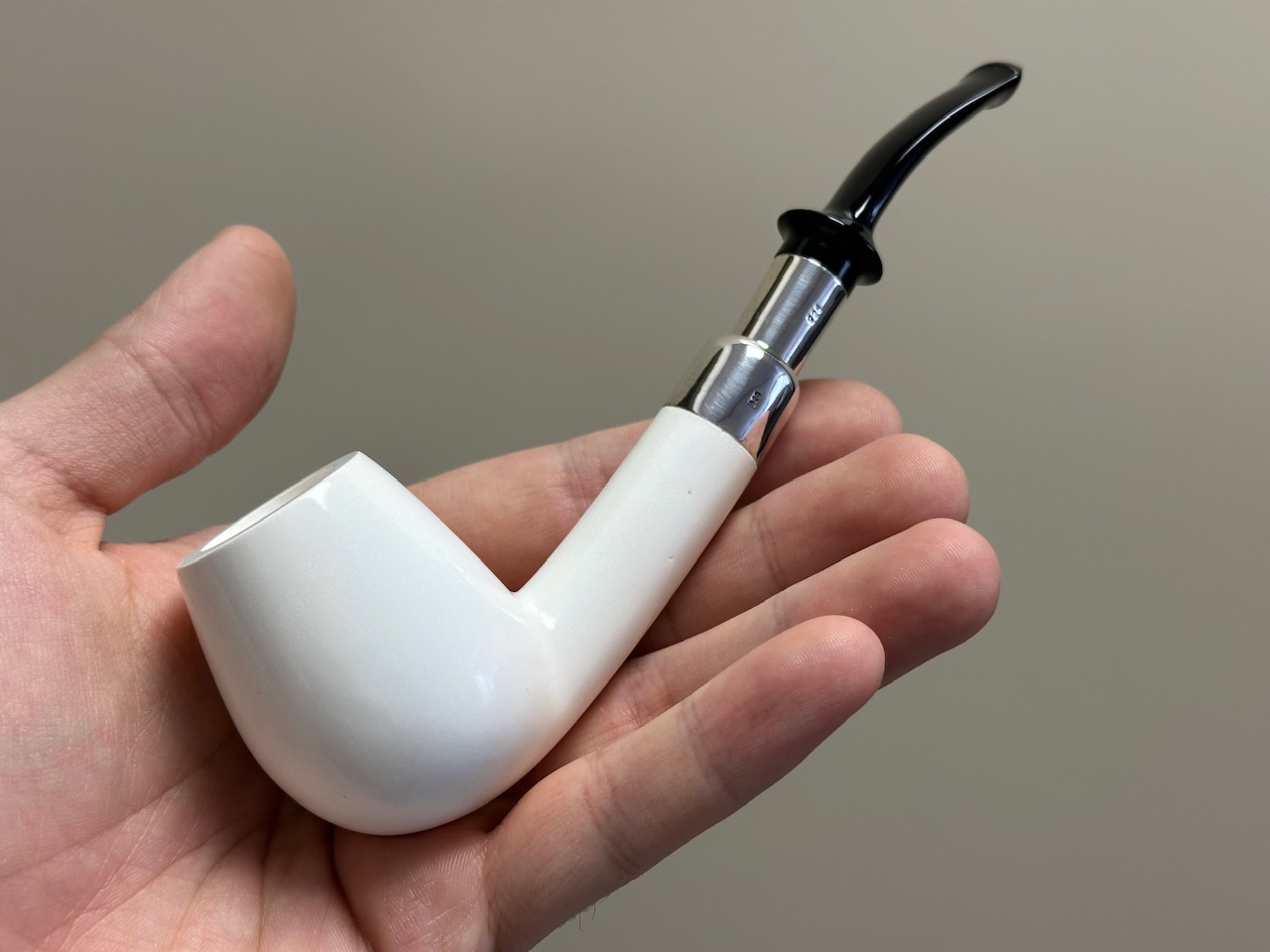 altinay-spigot-billiard-meerschaumpfeife-silber-10 image 1