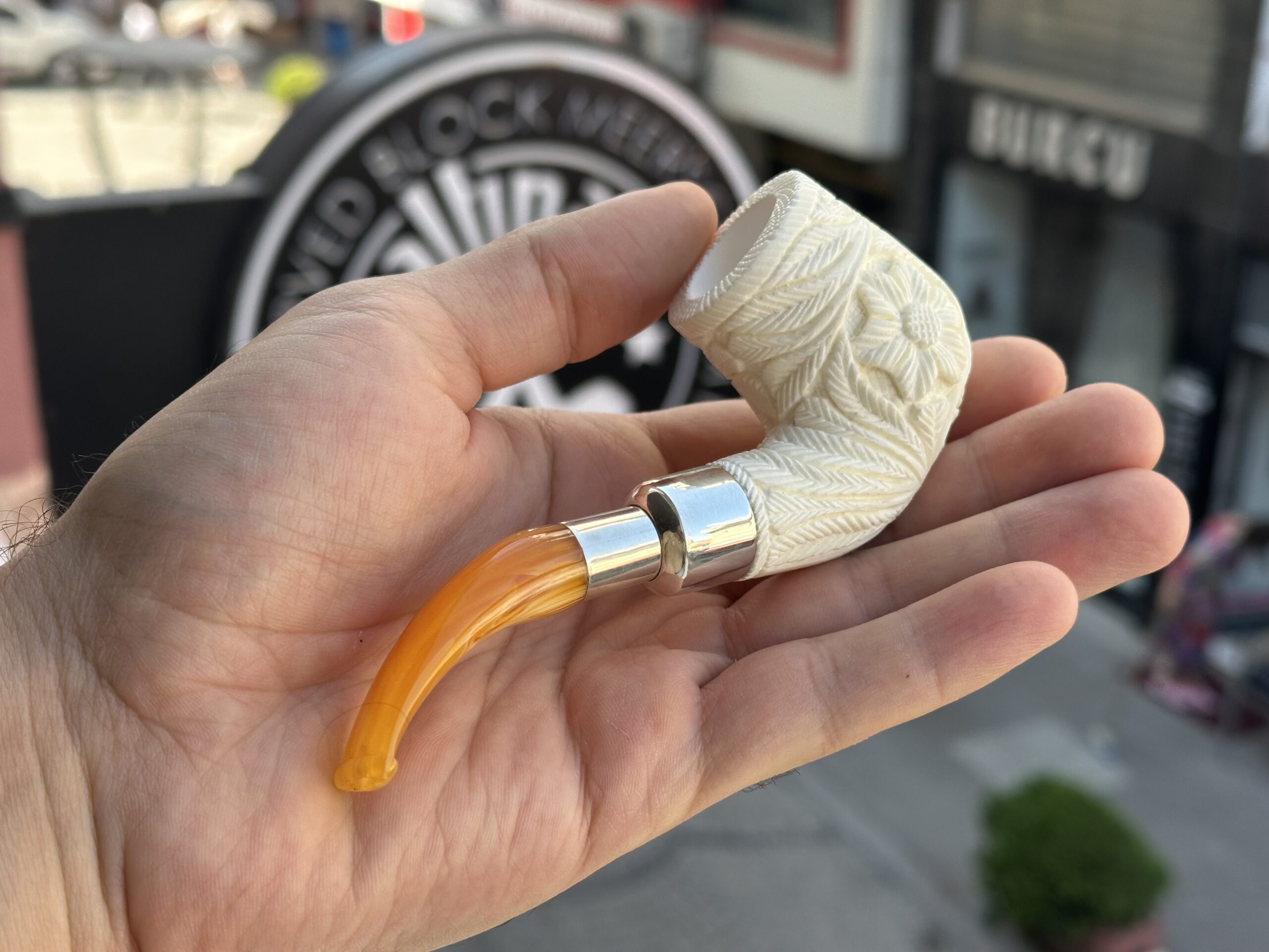 altinay-spigot-oom-paul-meerschaumpfeife-silber-gebogen image 2