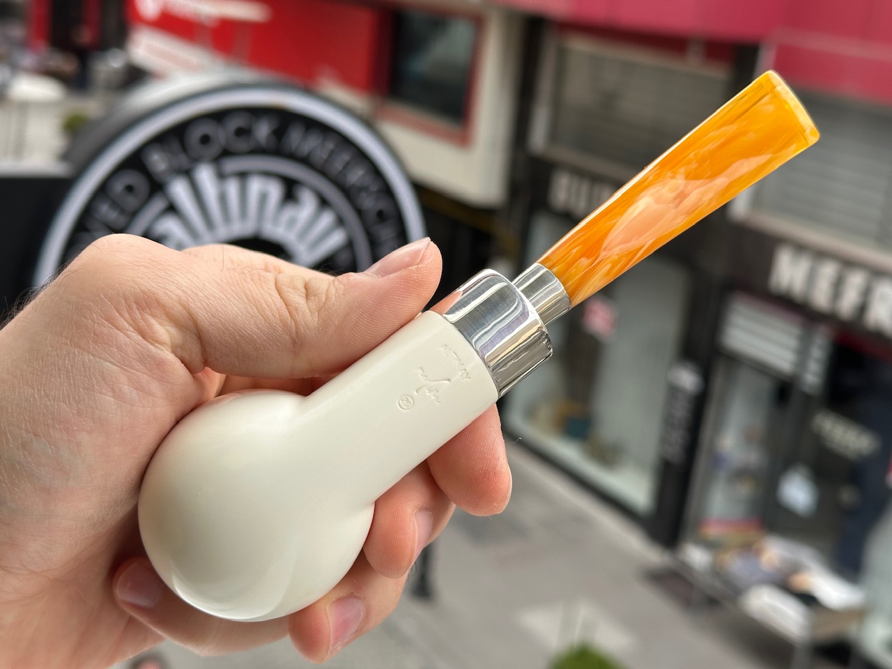 altinay-spigot-xl-billiard-meerschaumpfeife-silber-2 image 5