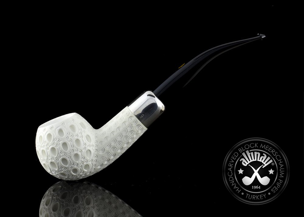 altinay-spigot-army-ball-meerschaumpfeife-silberring image 3