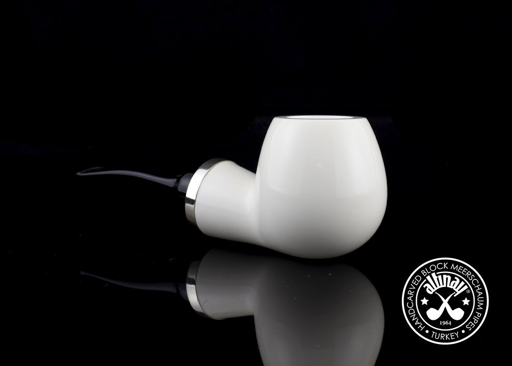 altinay-reverse-calabash-brandy-meerschaumpfeife-silberband image 1