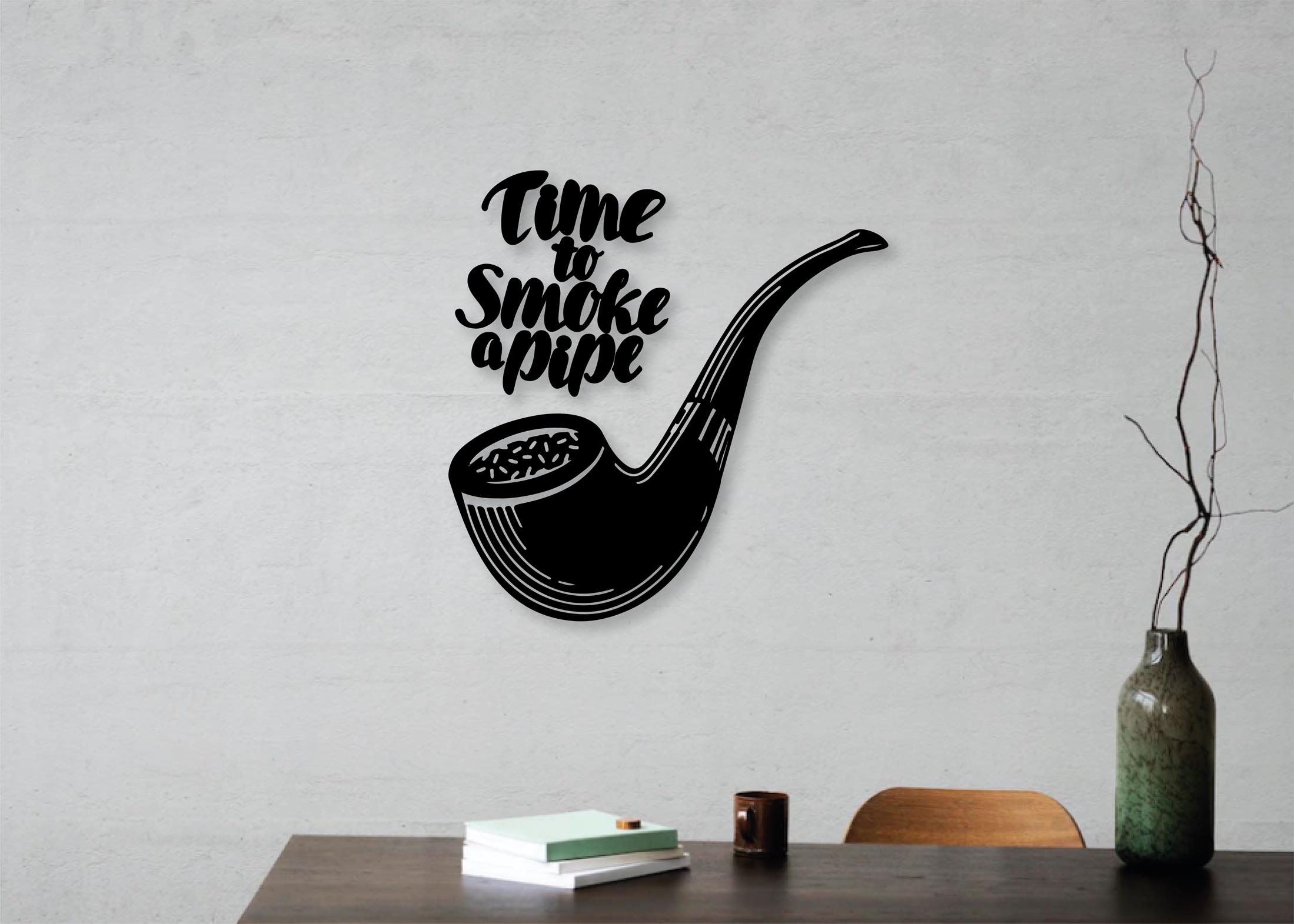 altinay-time-to-smoke-wooden-pfeifen-wanddeko-holz image 2