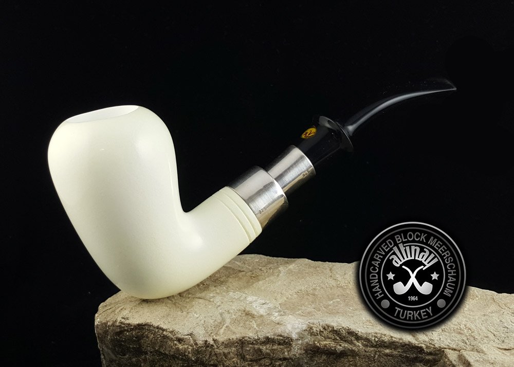 altinay-spigot-army-pear-meerschaumpfeife-silber-spigot-etui image 2