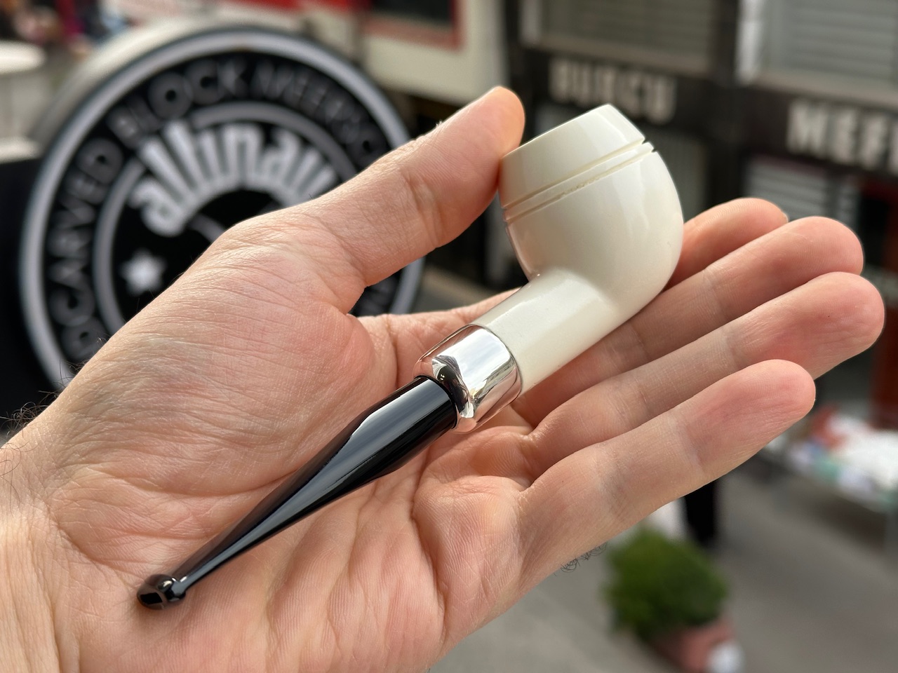 altinay-spigot-rhodesian-silber-army-meerschaumpfeife image 2