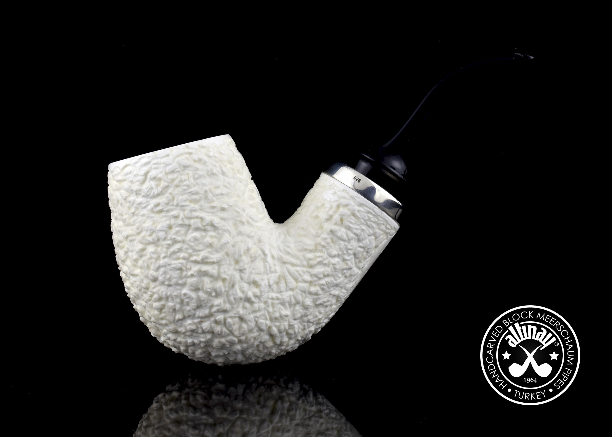 altinay-reverse-calabash-45385-meerschaumpfeife-bent-billiard-rustiziert image 7