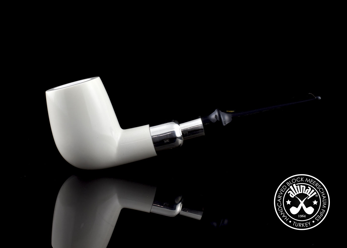 altinay-spigot-billiard-silber-meerschaumpfeife image 3