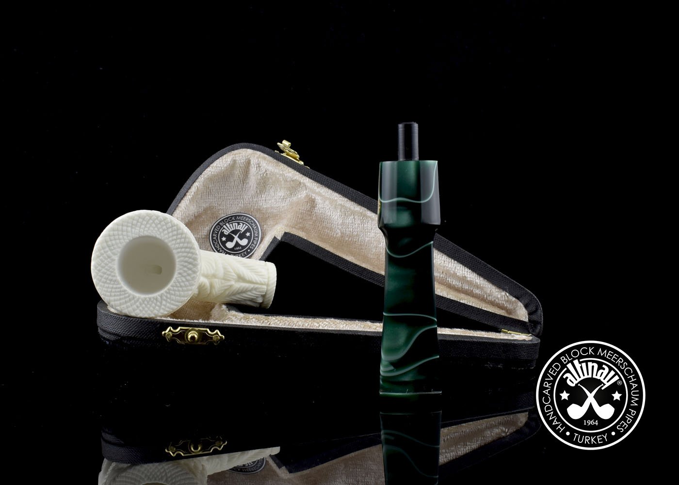 altinay-classic-billiard-meerschaumpfeife-hirschmotiv-natur image 8