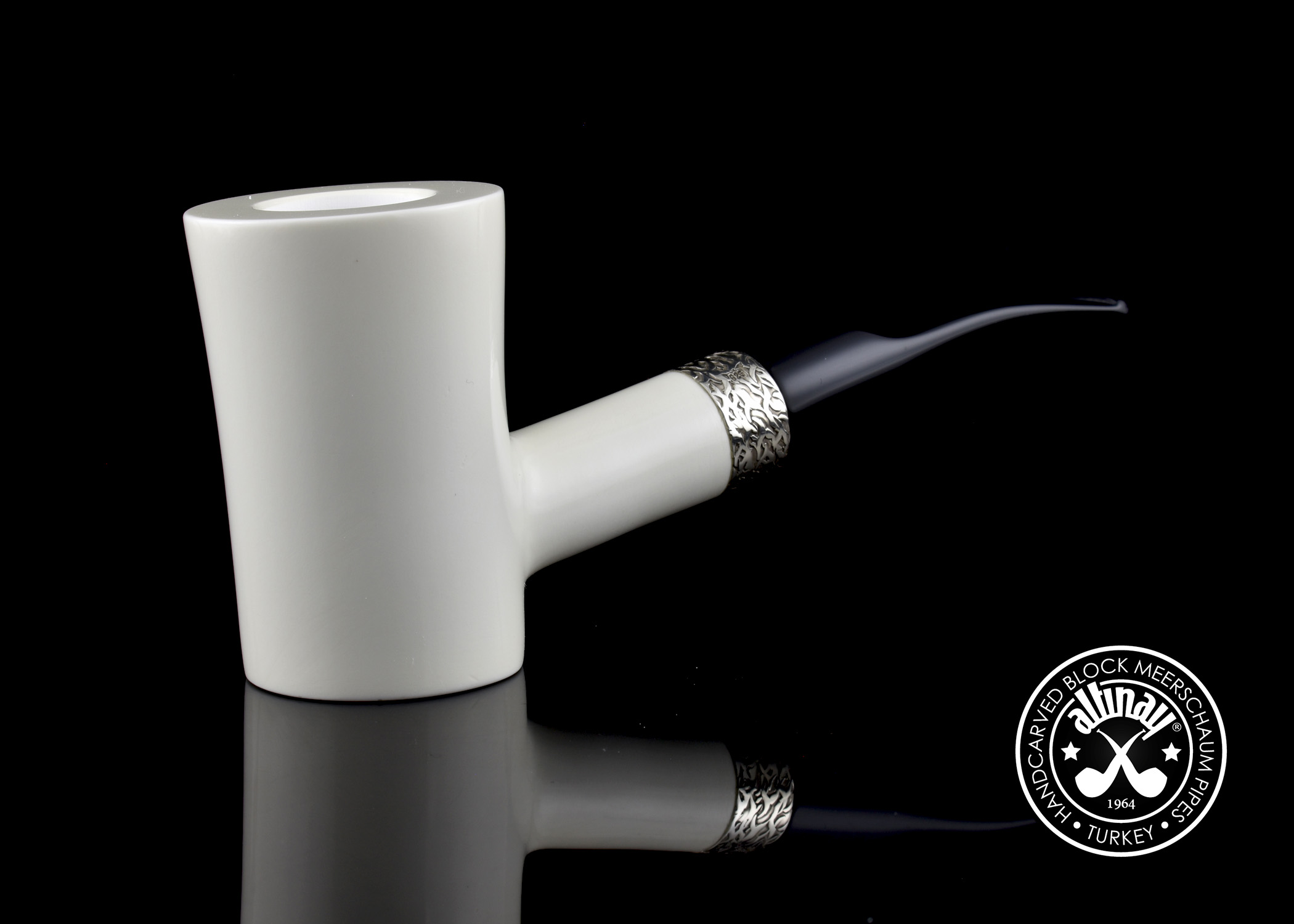 altinay-classic-cherrywood-meerschaumpfeife-silberring image 1