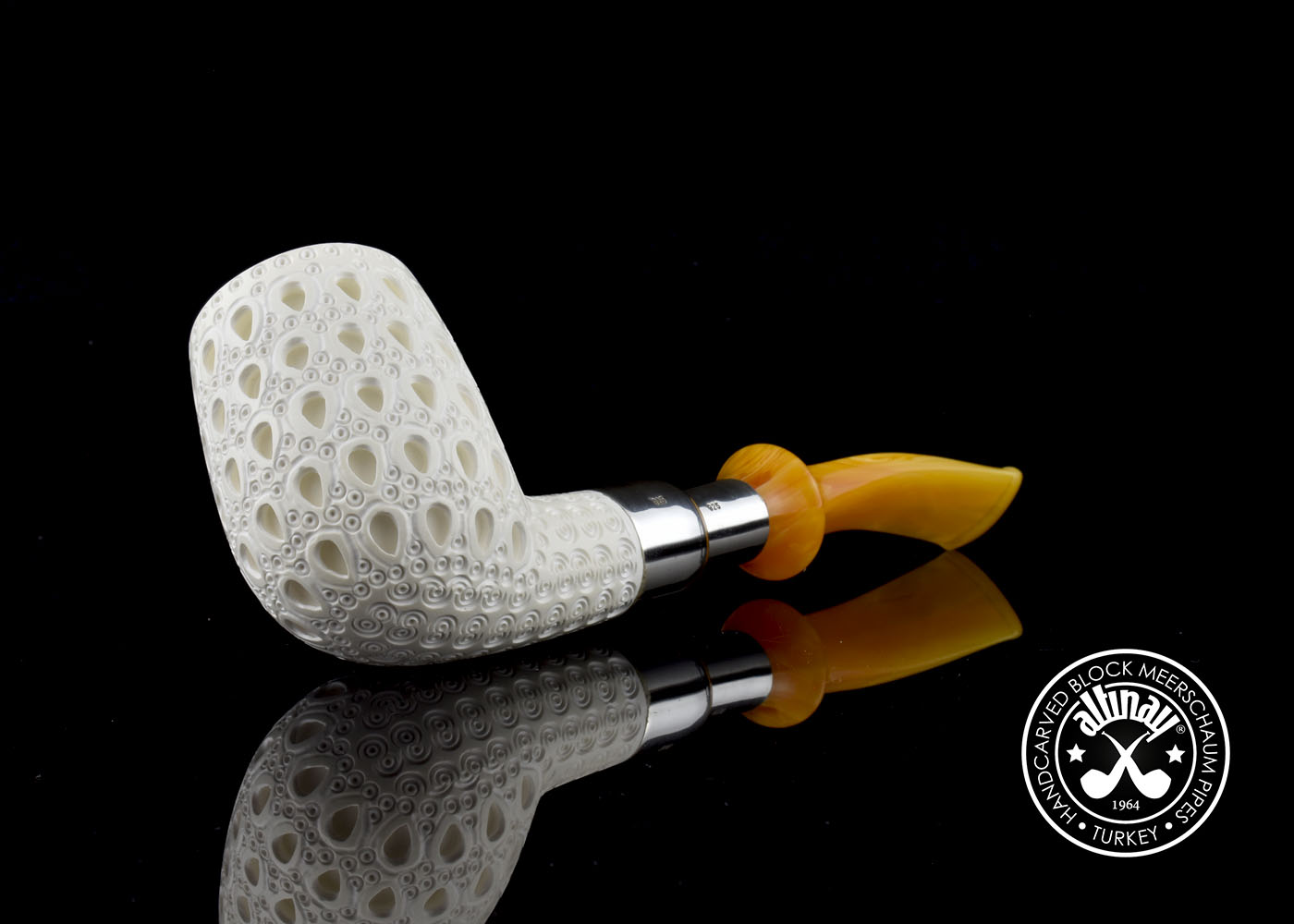altinay-spigot-billiard-meerschaumpfeife-silber-spigot-3 image 4