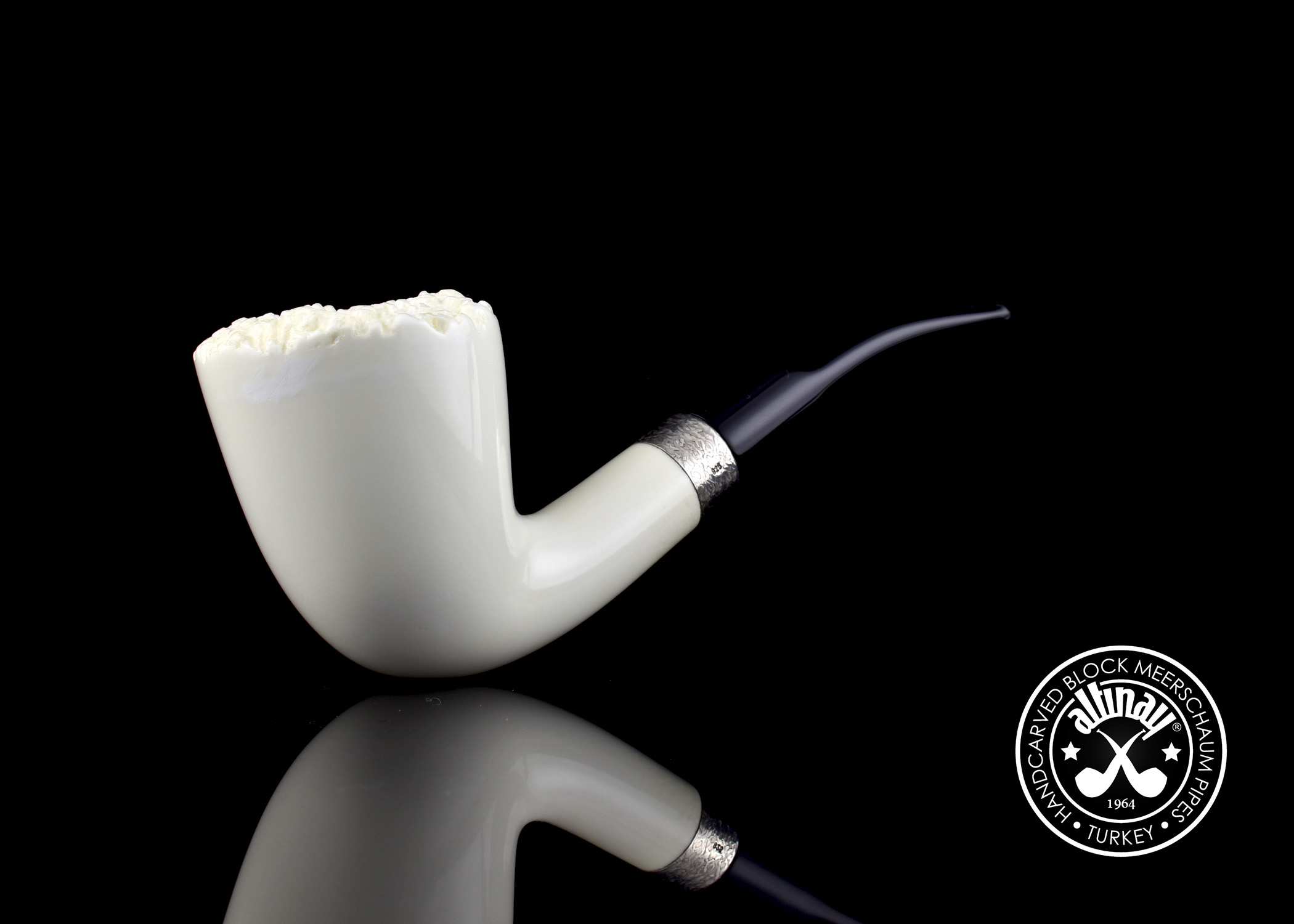 altinay-classic-dublin-meerschaumpfeife-mit-silberring image 1