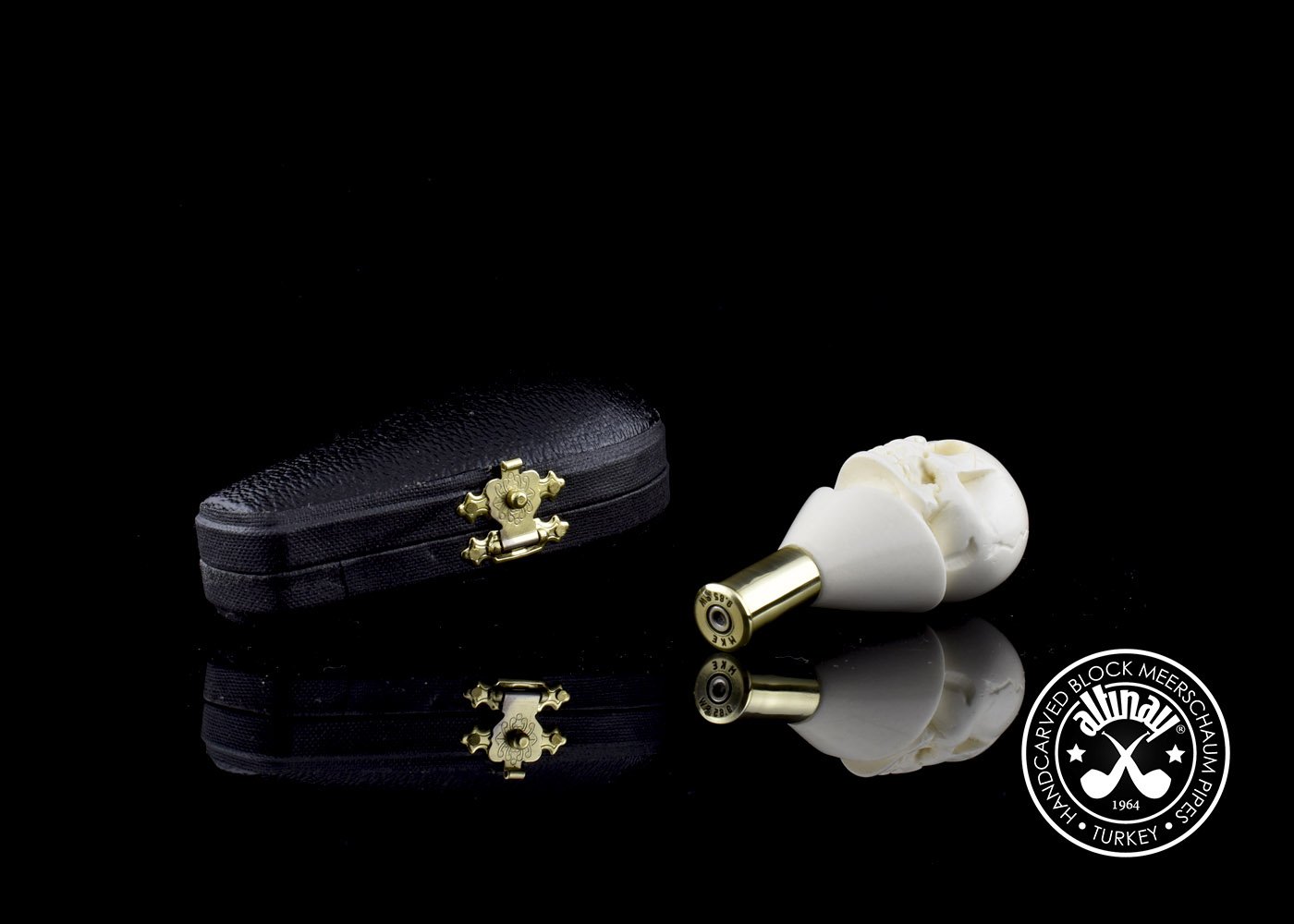 altinay-skull-meerschaum-stopfer-mit-h-lse image 2