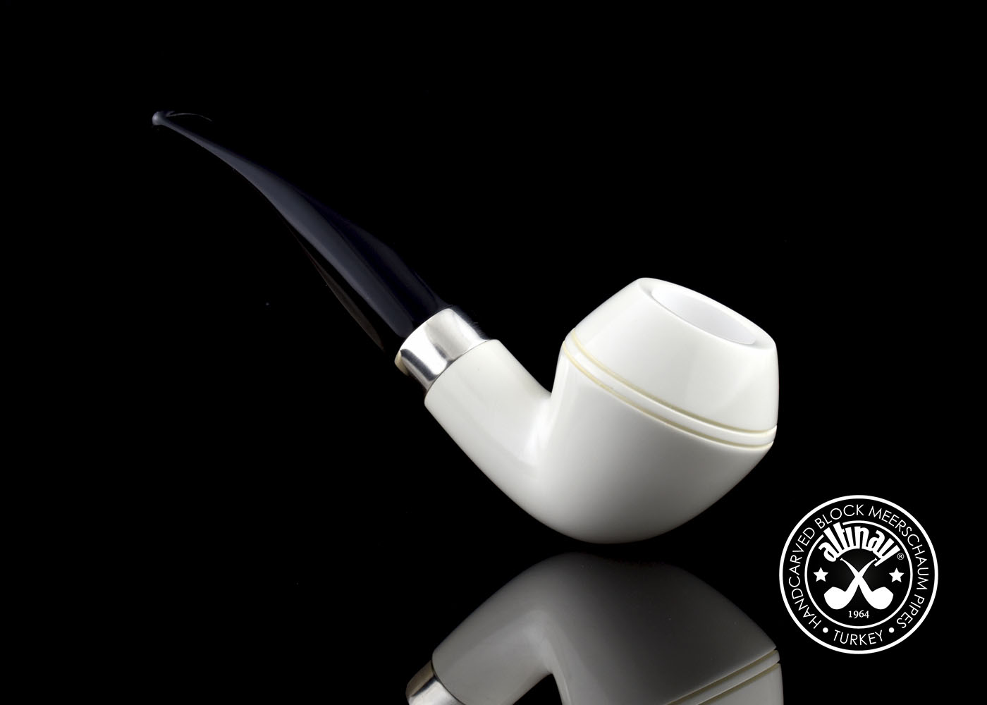 altinay-classic-rhodesian-meerschaumpfeife-mit-silberring image 1