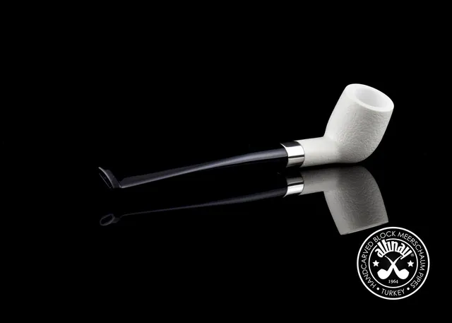 altinay-classic-bing-billiard-meerschaumpfeife-silberring image 1