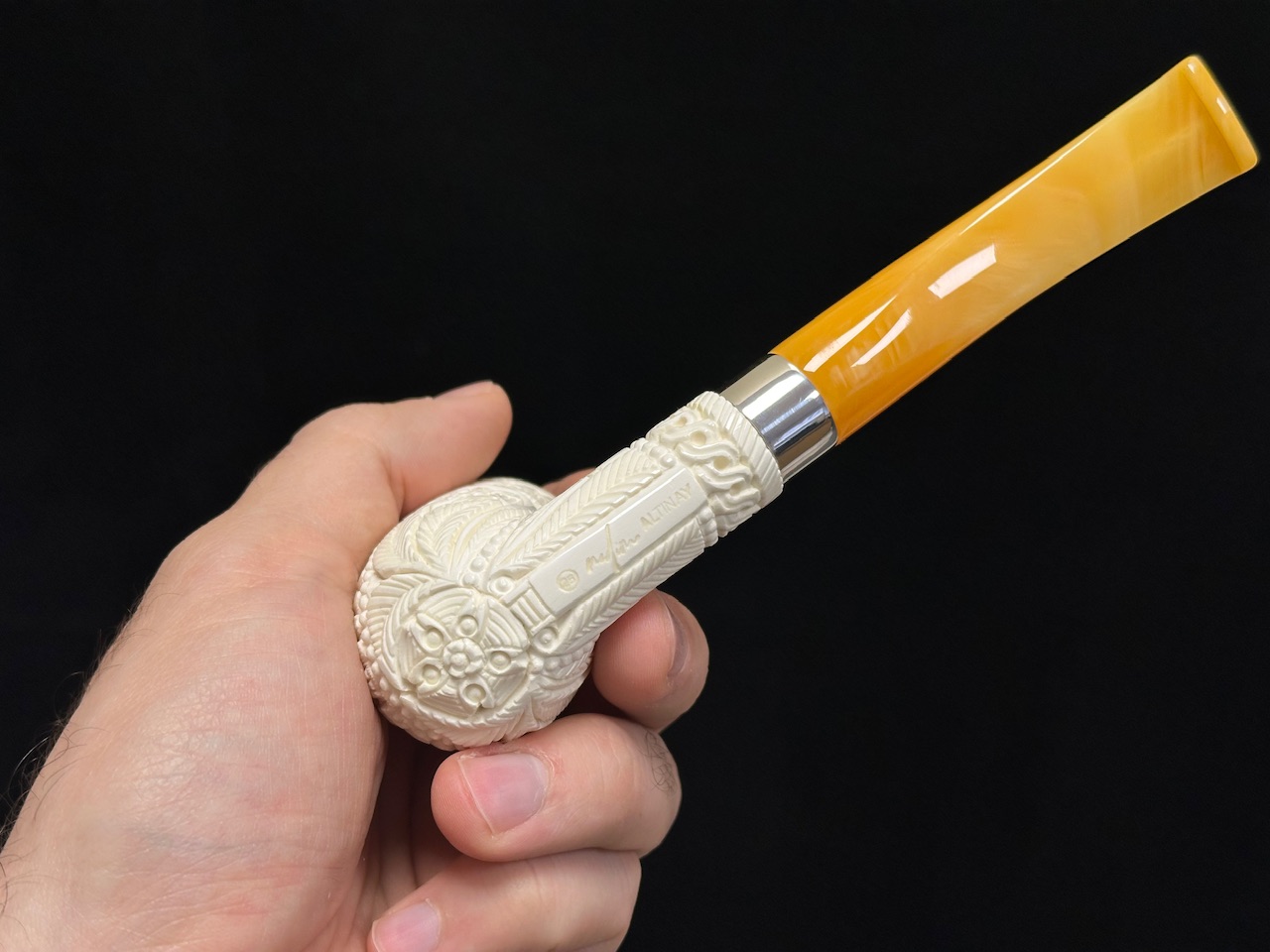 altinay-classic-billiard-meerschaumpfeife-mit-silberband-3 image 8