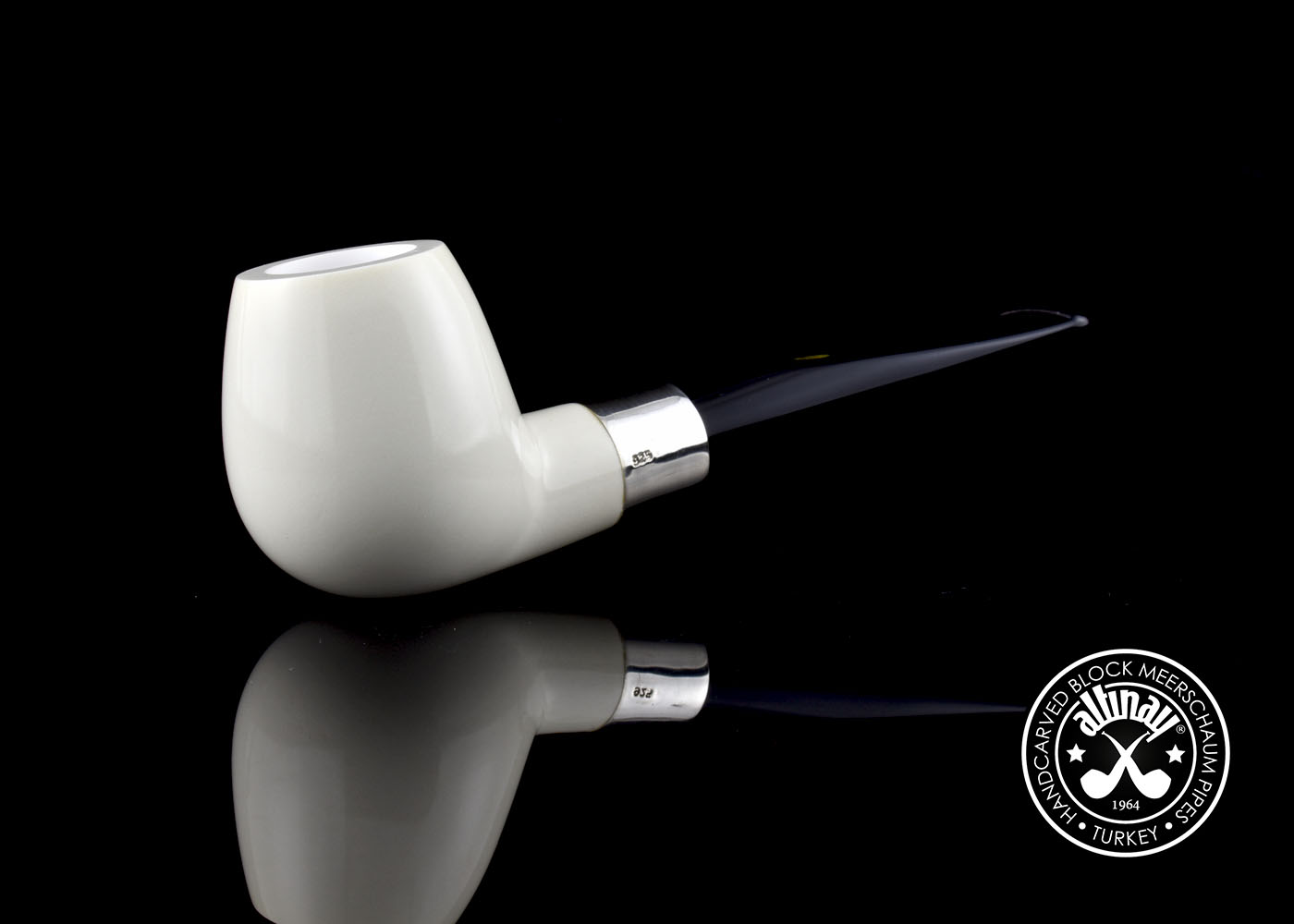 altinay-apple-silber-army-meerschaumpfeife-apfelform image 8