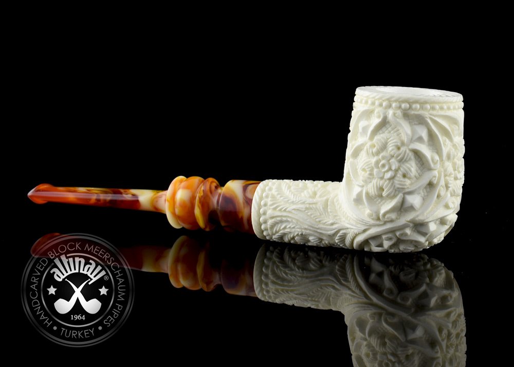 altinay-classic-carved-billiard-meerschaumpfeife-ornament image 3