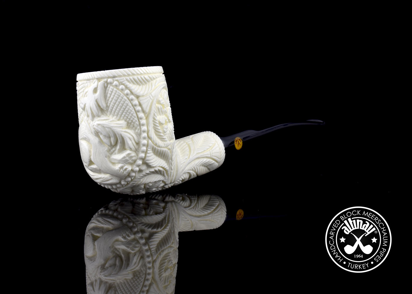altinay-classic-billiard-meerschaumpfeife-wolfsmotiv image 3