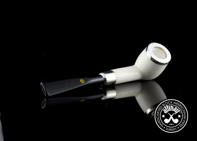 altinay-spigot-army-billiard-meerschaumpfeife-silber-3 image 1