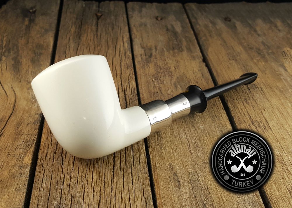 altinay-dublin-silber-spigot-meerschaumpfeife-mit-etui image 2