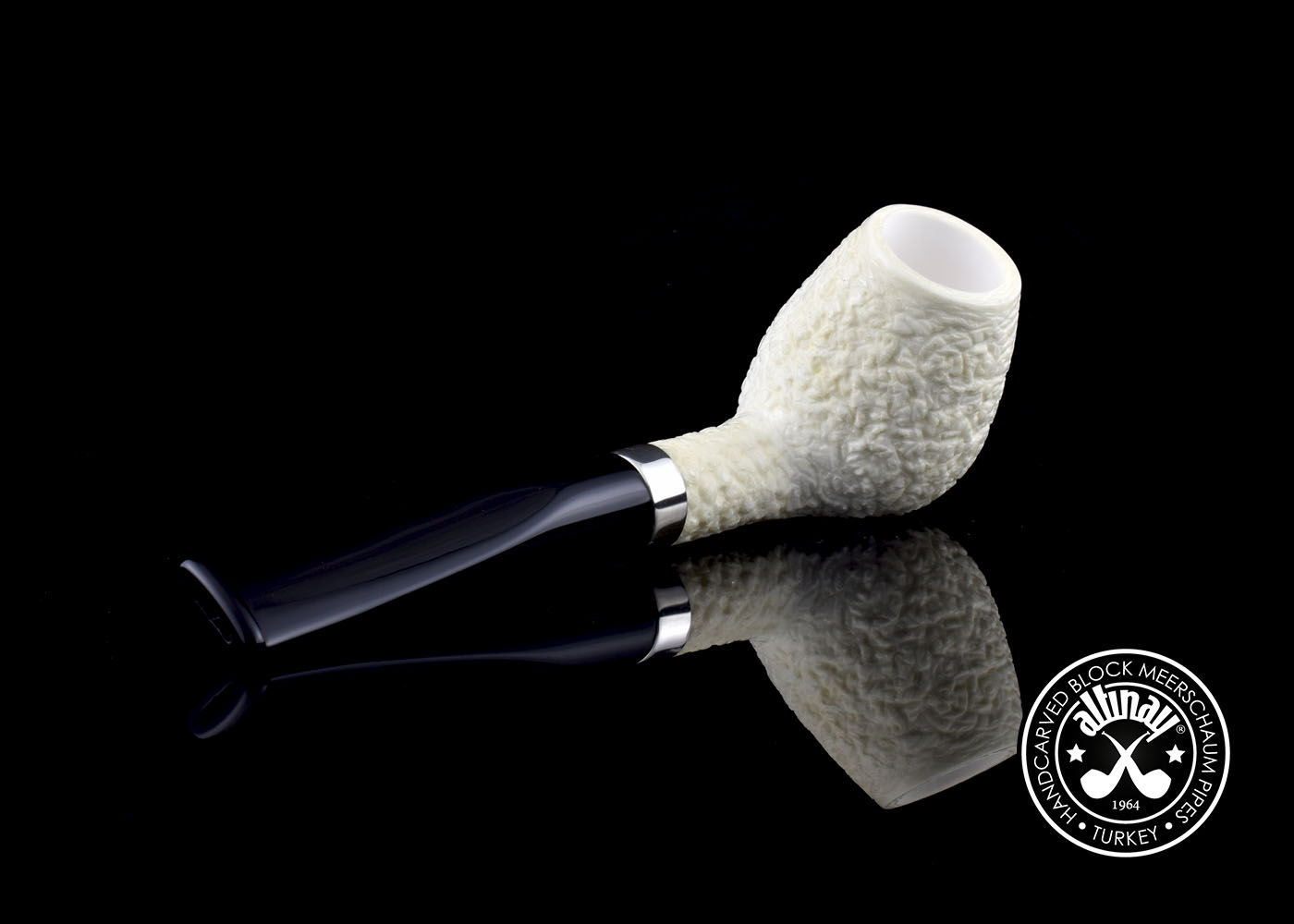 altinay-classic-billiard-meerschaumpfeife-mit-silberring-glatt image 4